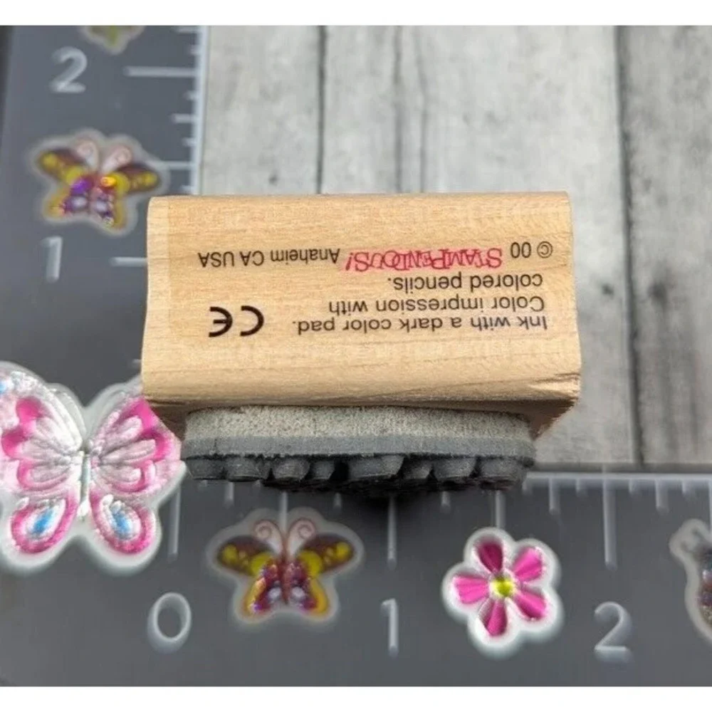 Stampendous Flower Plant Bouquet C137 Rubber Stamp Wood #H69